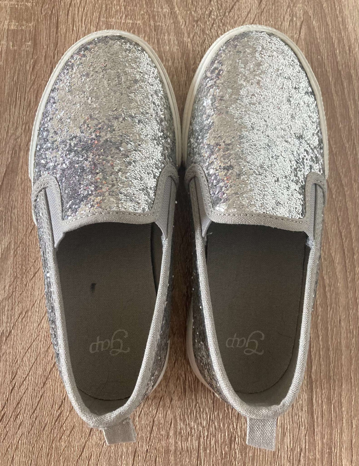 Silver Sequence Shoes, Size 12, Shoes 12 (Toddler:2-4yr)