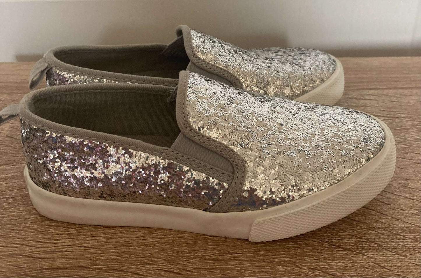 Silver Sequence Shoes, Size 12, Shoes 12 (Toddler:2-4yr)