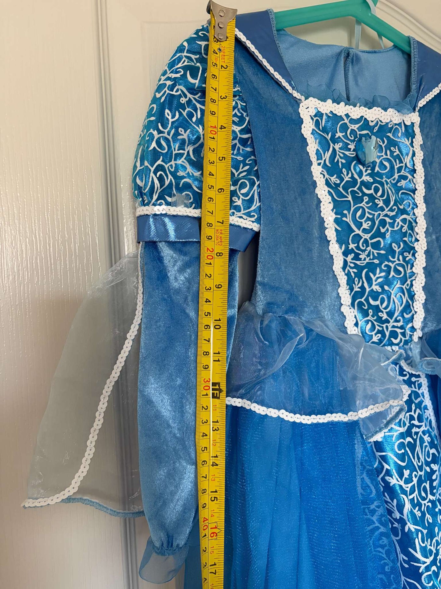 Elegant Blue Costume Dress, Size 5-7, Kids 6/6X
