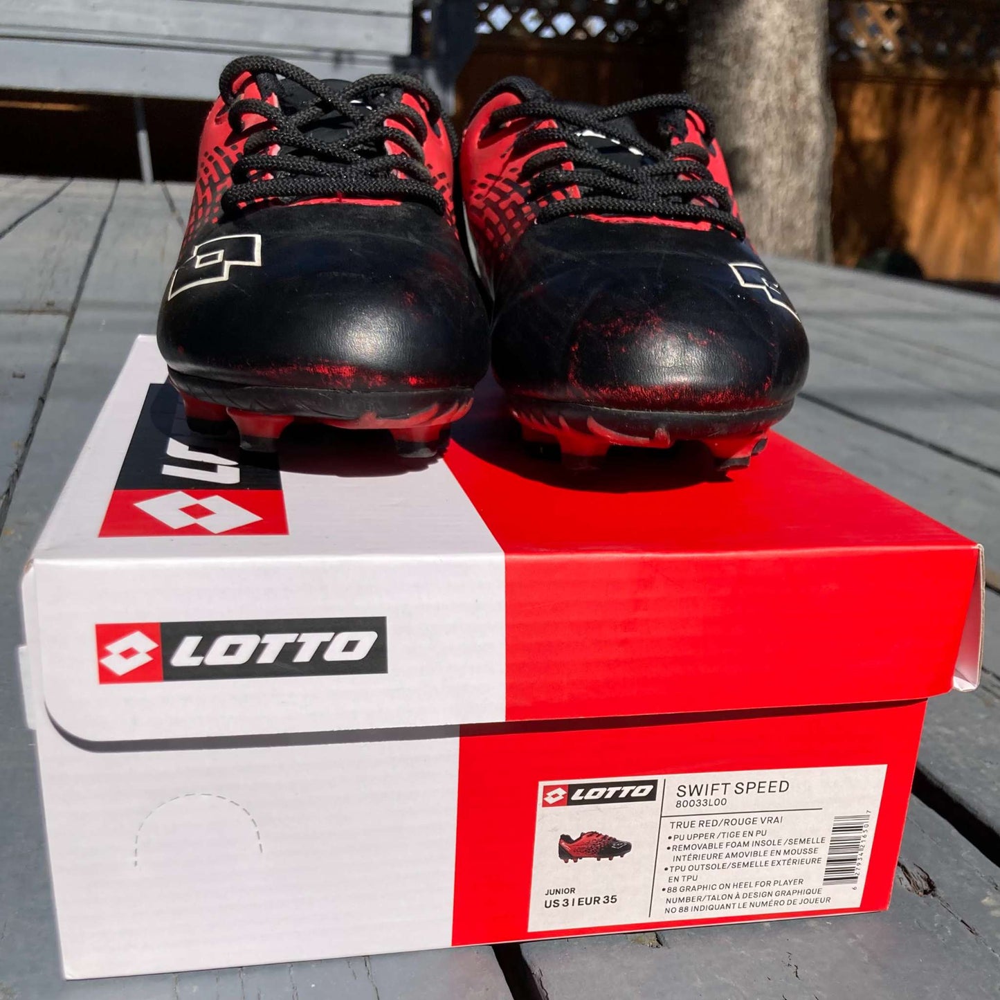 Soccer cleats, Big Kid size 3, Lotto, Shoes 3 (Kids:4-8yr)