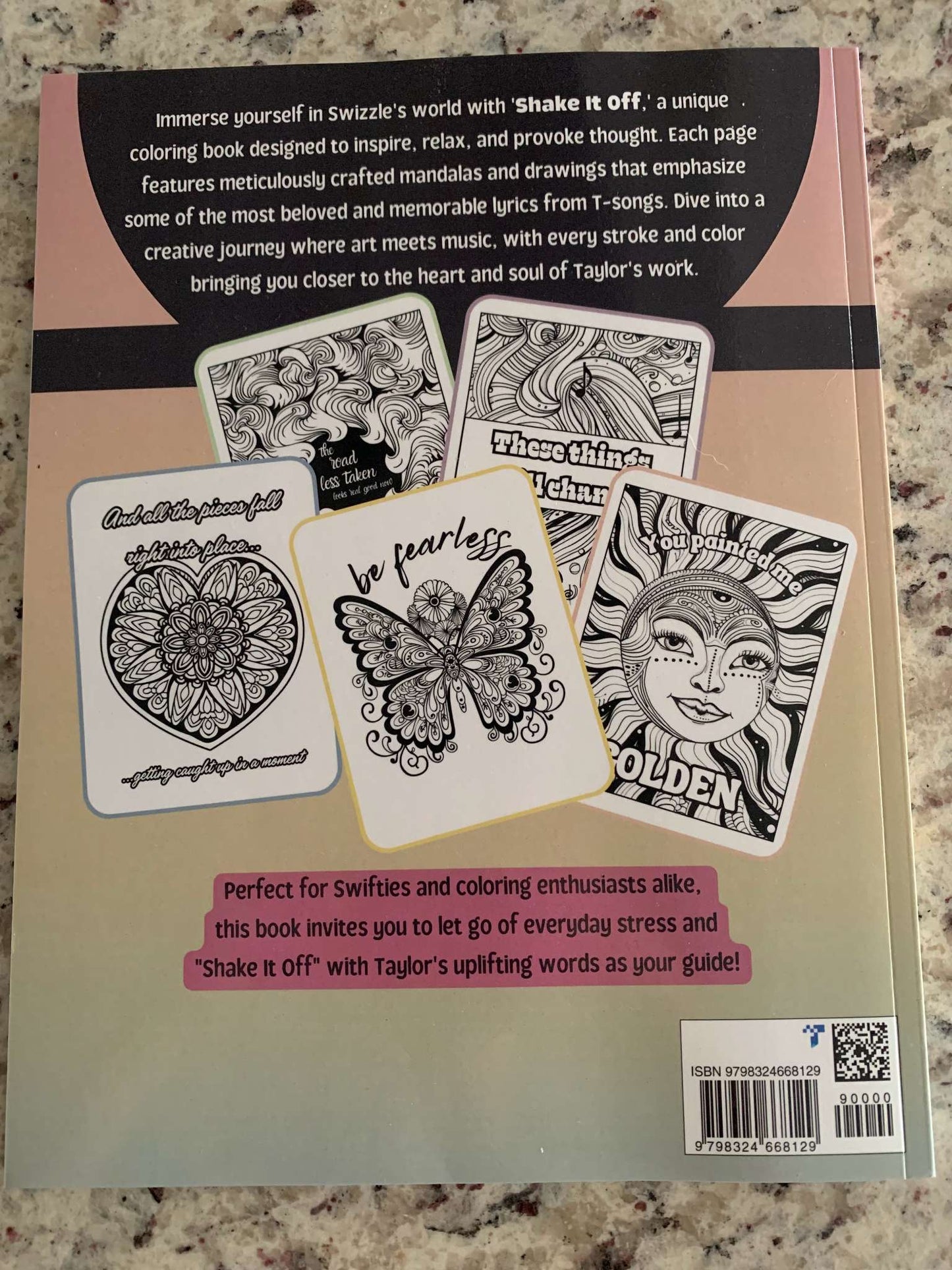 Shake It Off Taylor Swift Colouring Book - NEW