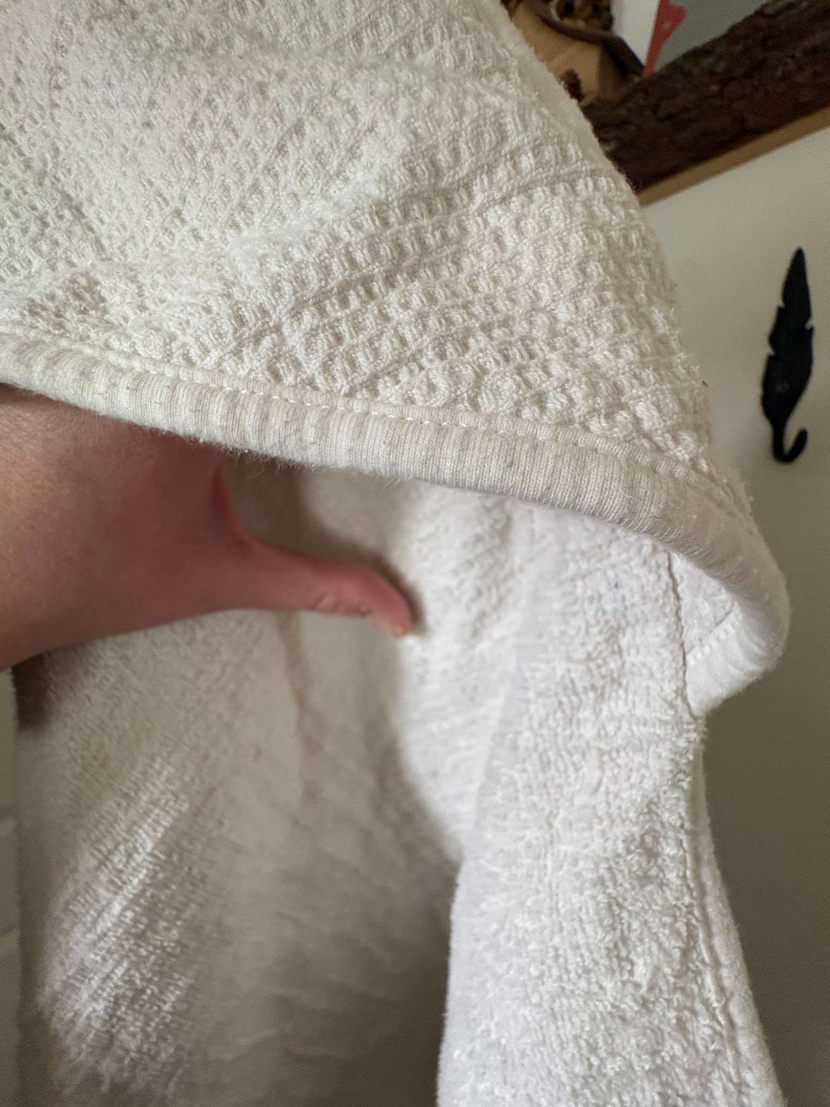 Waffle Hooded Bath Towel