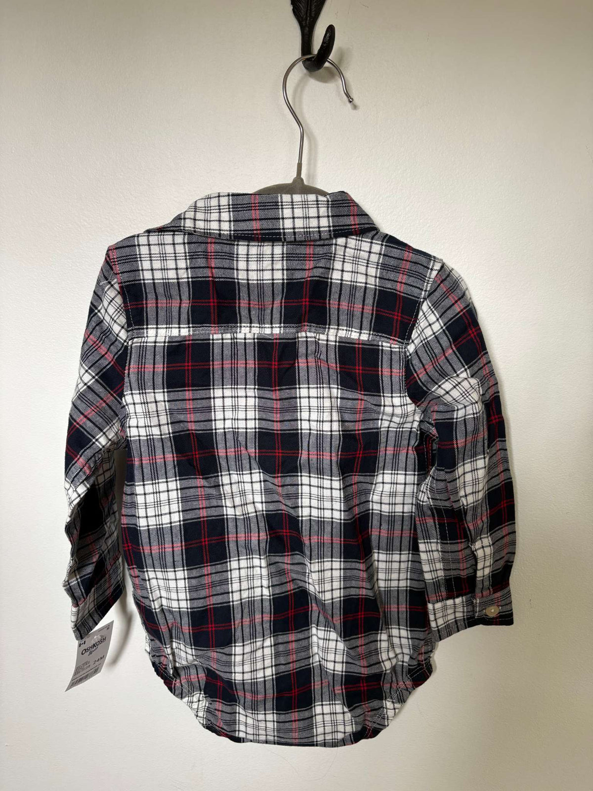 Plaid Dress Shirt Onesie, Kids 24 Month (18-24M)