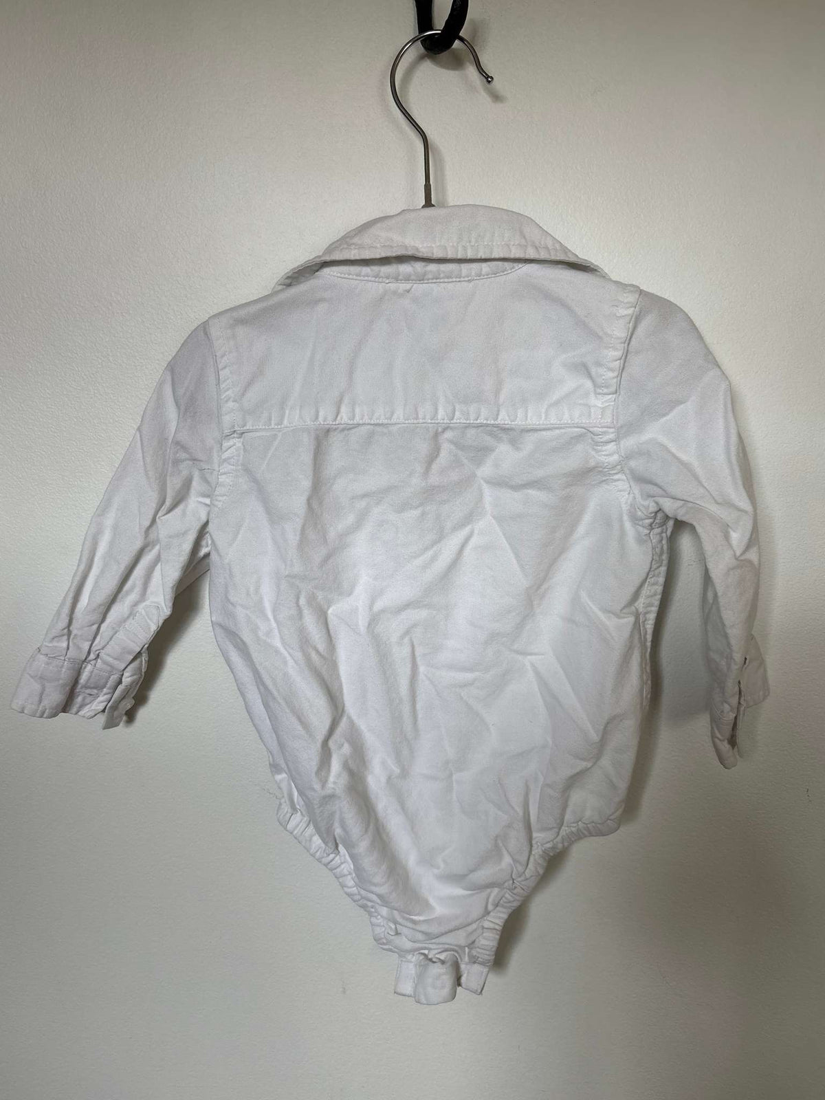 White Long-sleeve Dress Shirt Onesie, Kids 18 Month (12-18M)