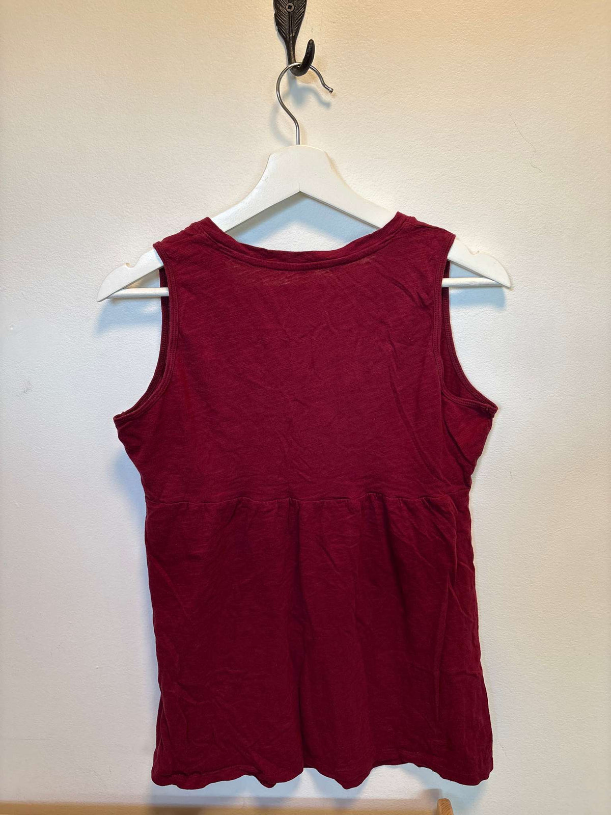 Maroon Peplum Top, Maternity M (8-10)