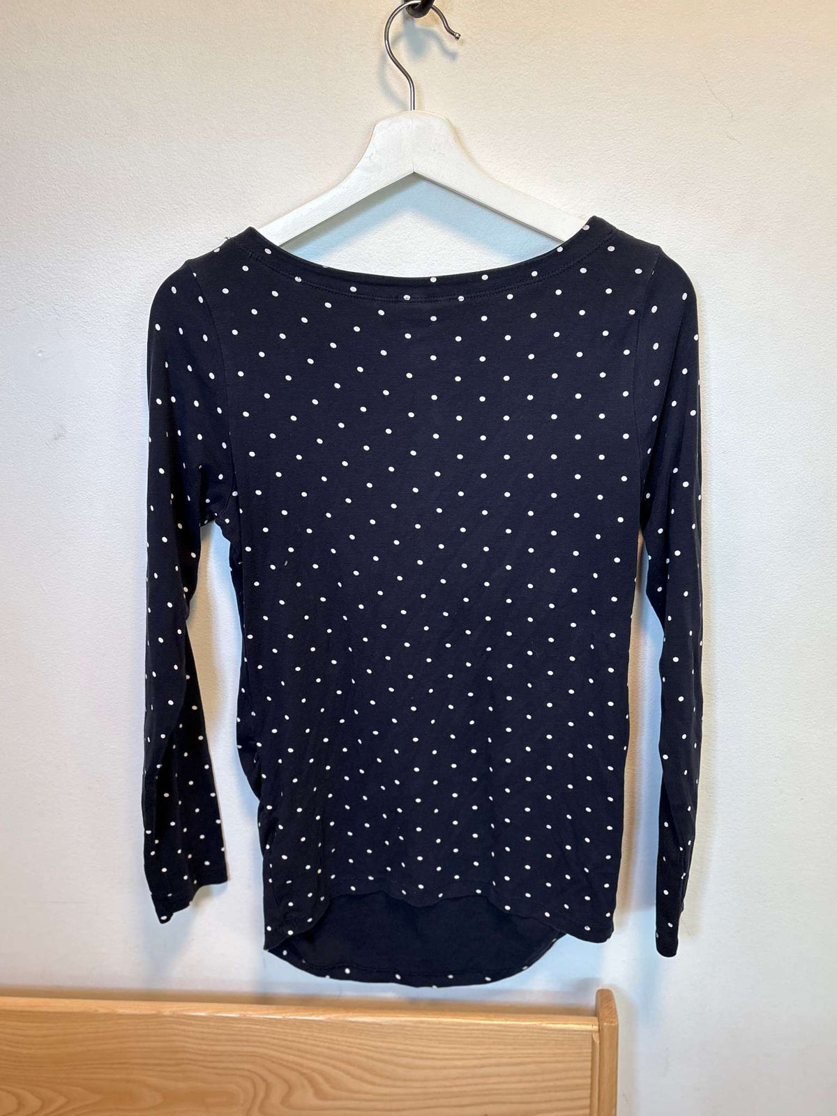 Polkadot Longsleeve, Maternity L (12-14)