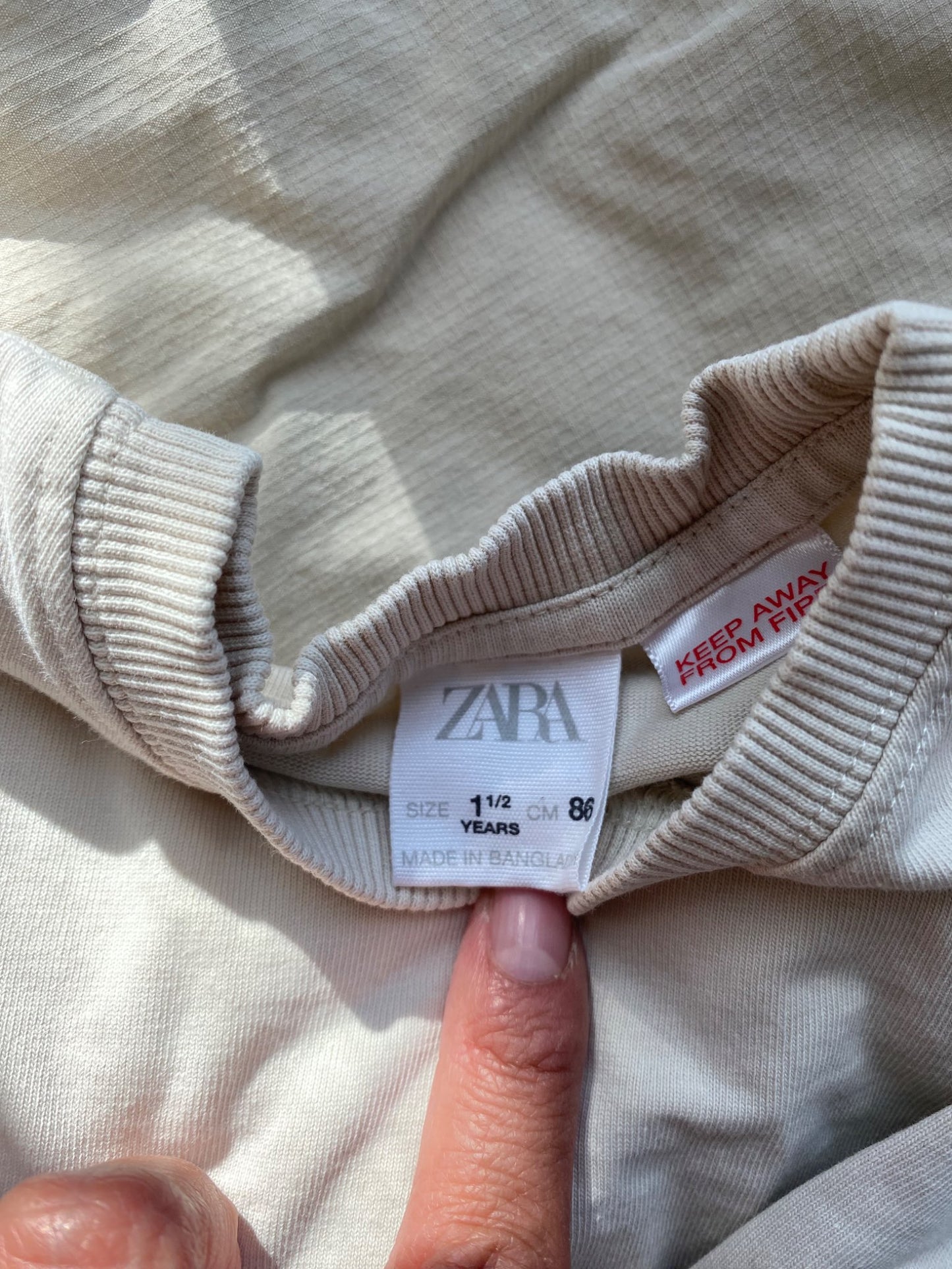 Long sleeve Zara Shirt , Kids 24 Month (18-24M)