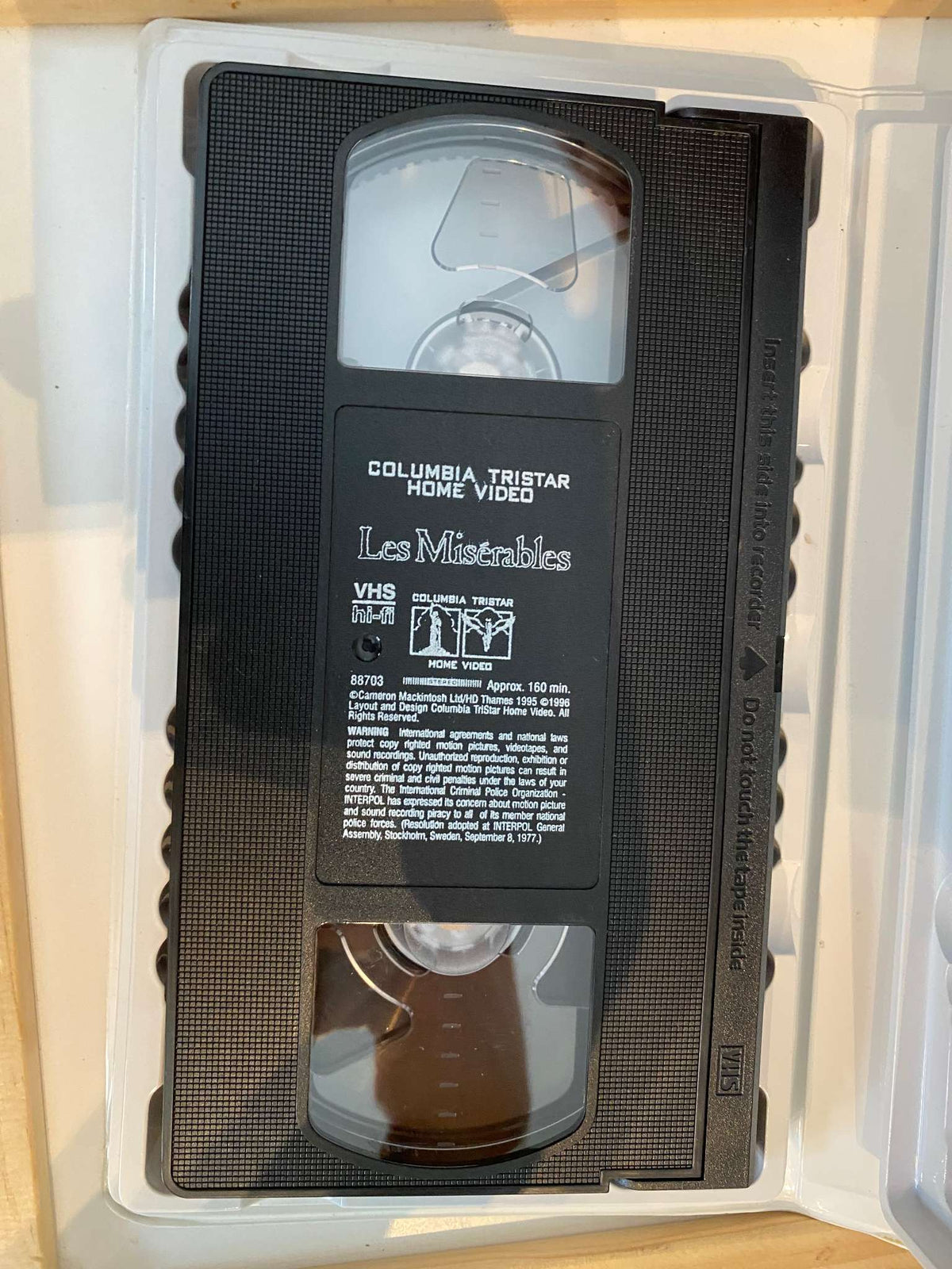 Les Misérables VHS Tape