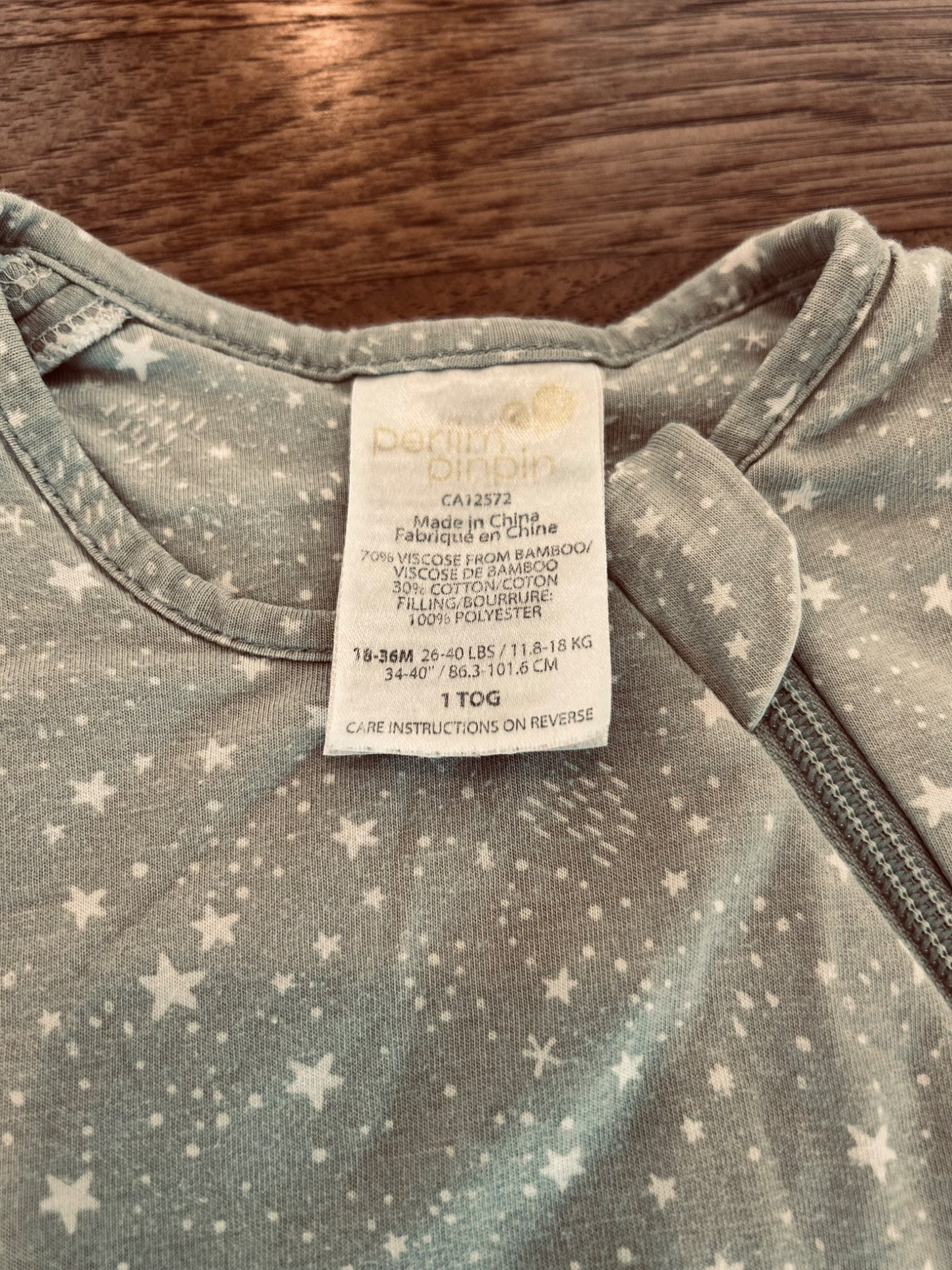 Perlimpinpin Quilted Bamboo Sleep Sack (18-36 months) 1.0 TOG (MSRP $58), 18-24 Months (Extra Large)