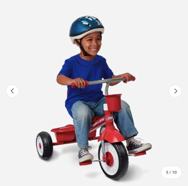 Radio Flyer Stroll 'N Trike Red Toddler Tricycle (MSRP $