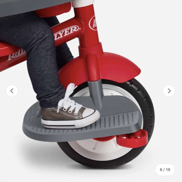 Radio Flyer Stroll 'N Trike Red Toddler Tricycle (MSRP $