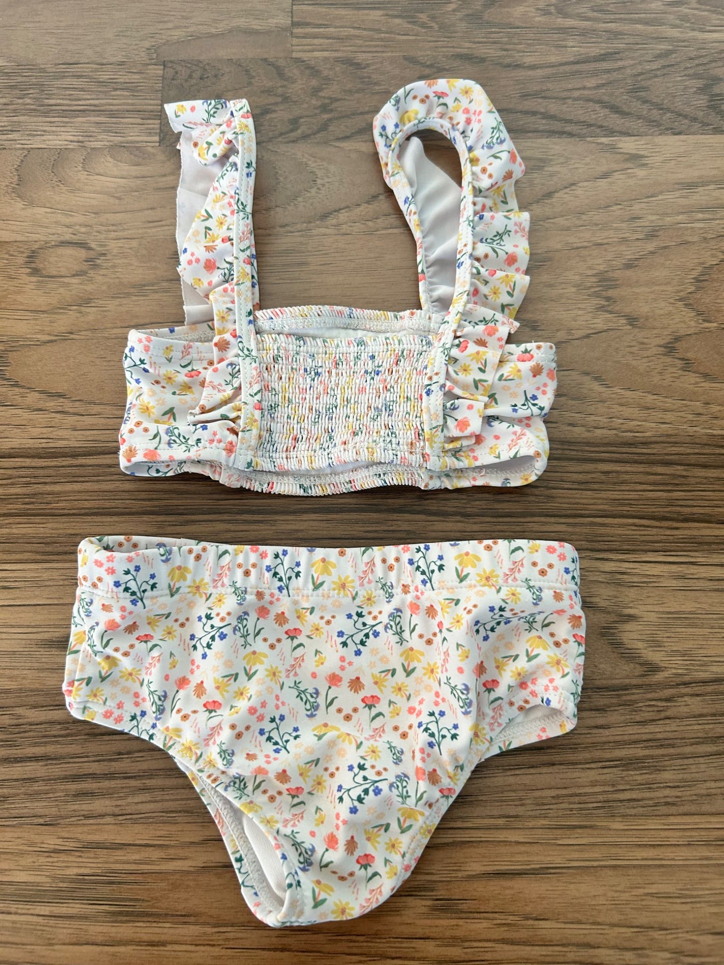 2 Pc Swim Suit 2T Floral, Kids 2T