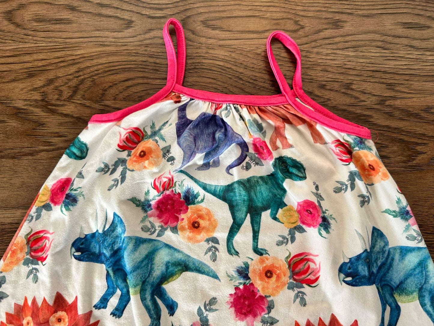 2 dinosaur dresses - Size 4/5, Kids 4/4T
