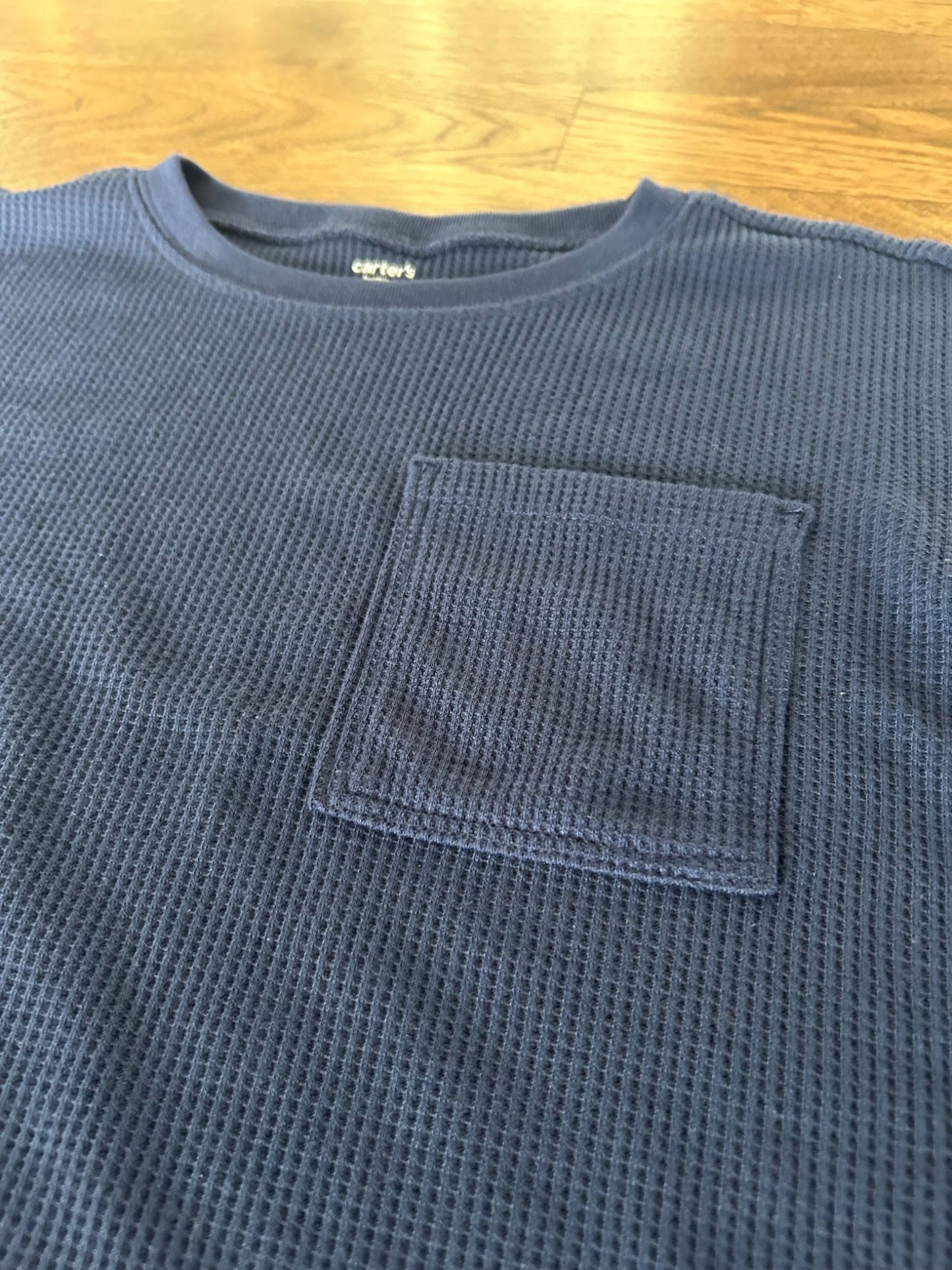 NWT Carter's Size 6 Boys Waffle Pajamas (MSRP $26), Kids 6/6X (extra small)