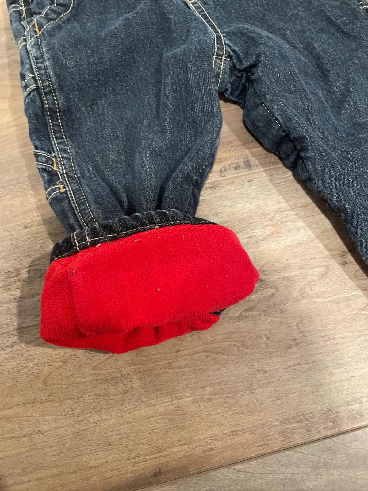 Lined Jean overalls. Size 12month, Kids 12 Month (9-12M)
