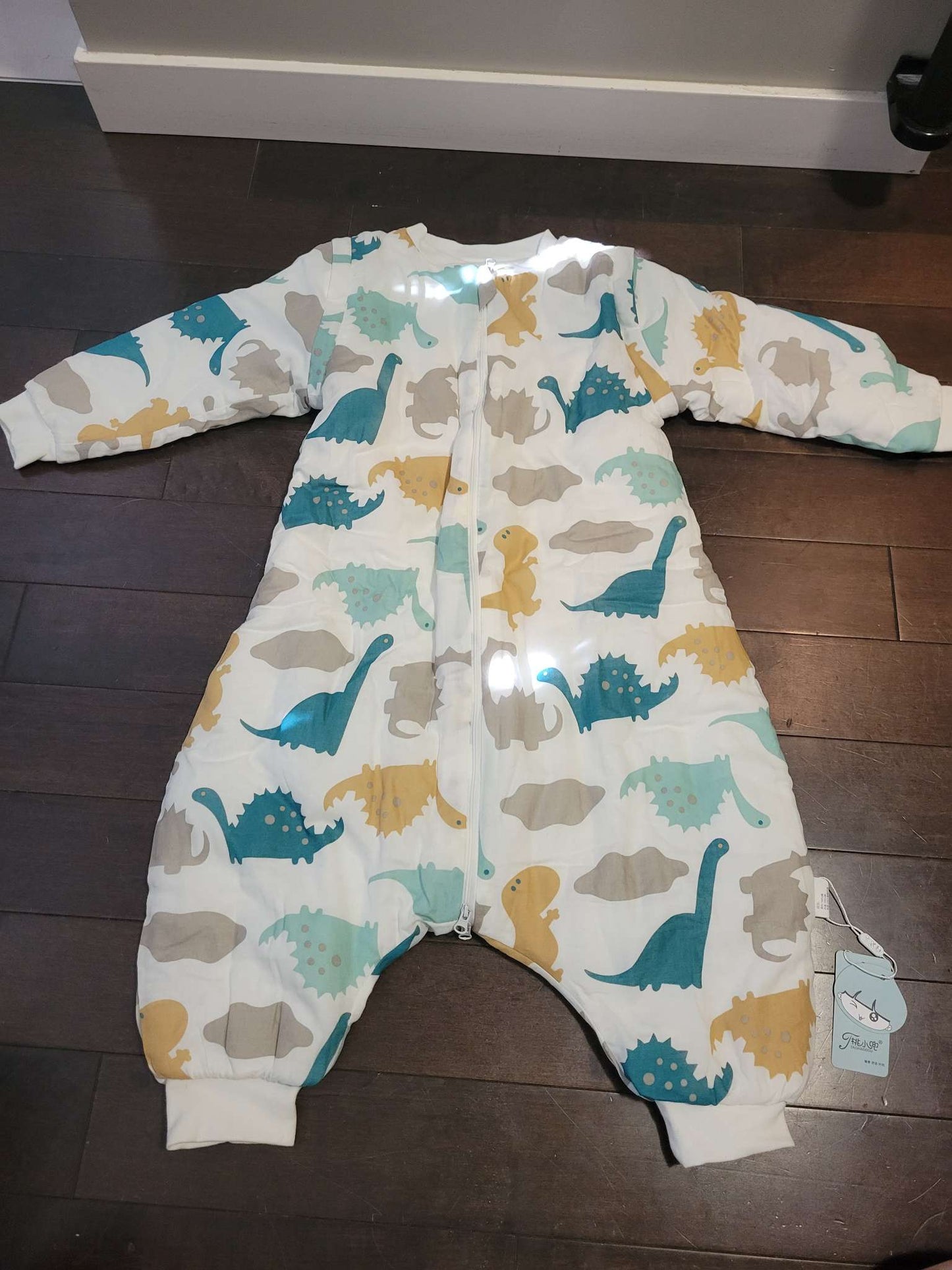 Footless Dinasour sleep sac, size 90/52, 2T, 3T & 4T+