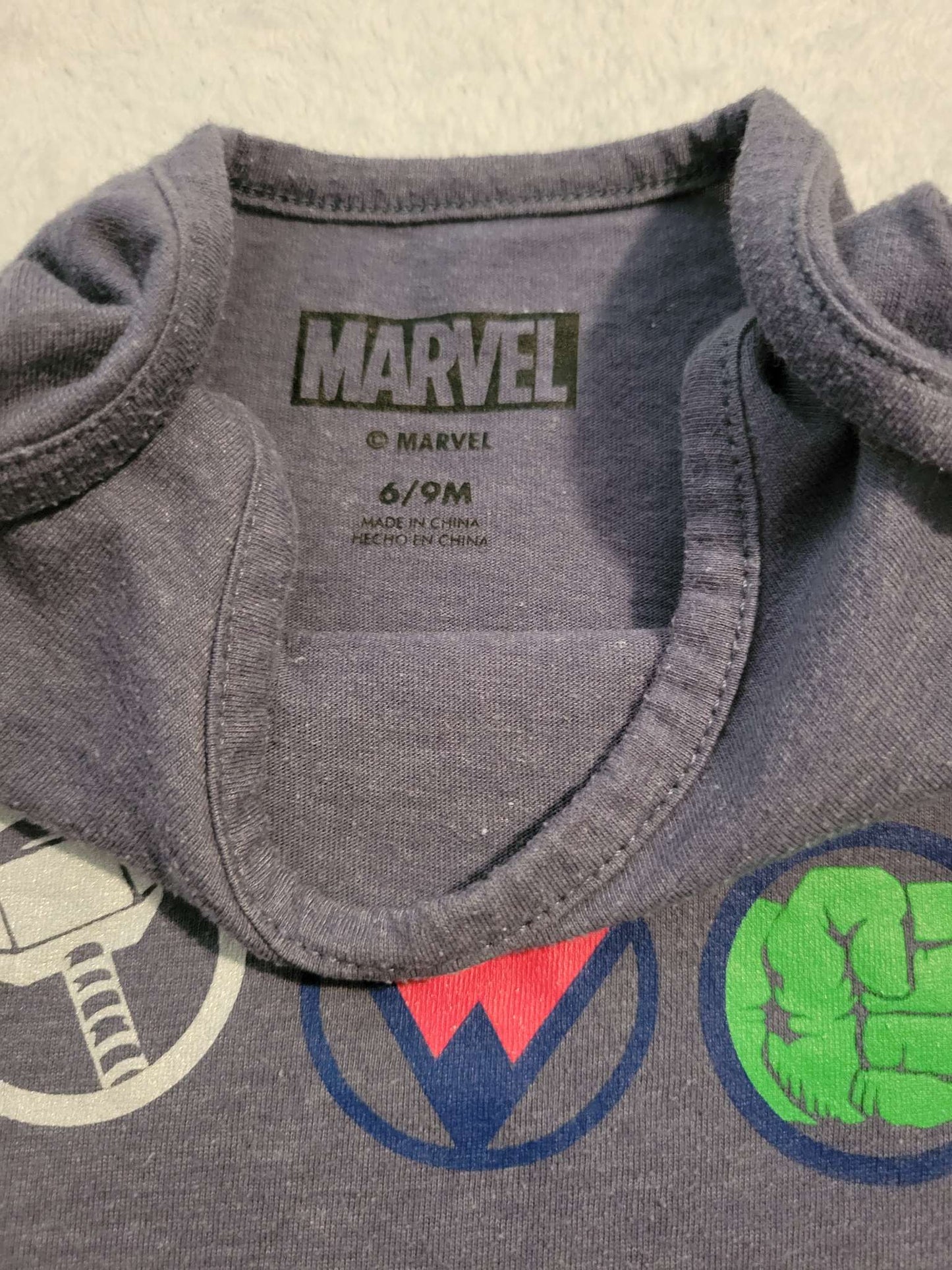 6-9M Marvel Romper, Kids 9 Month (6-9M)