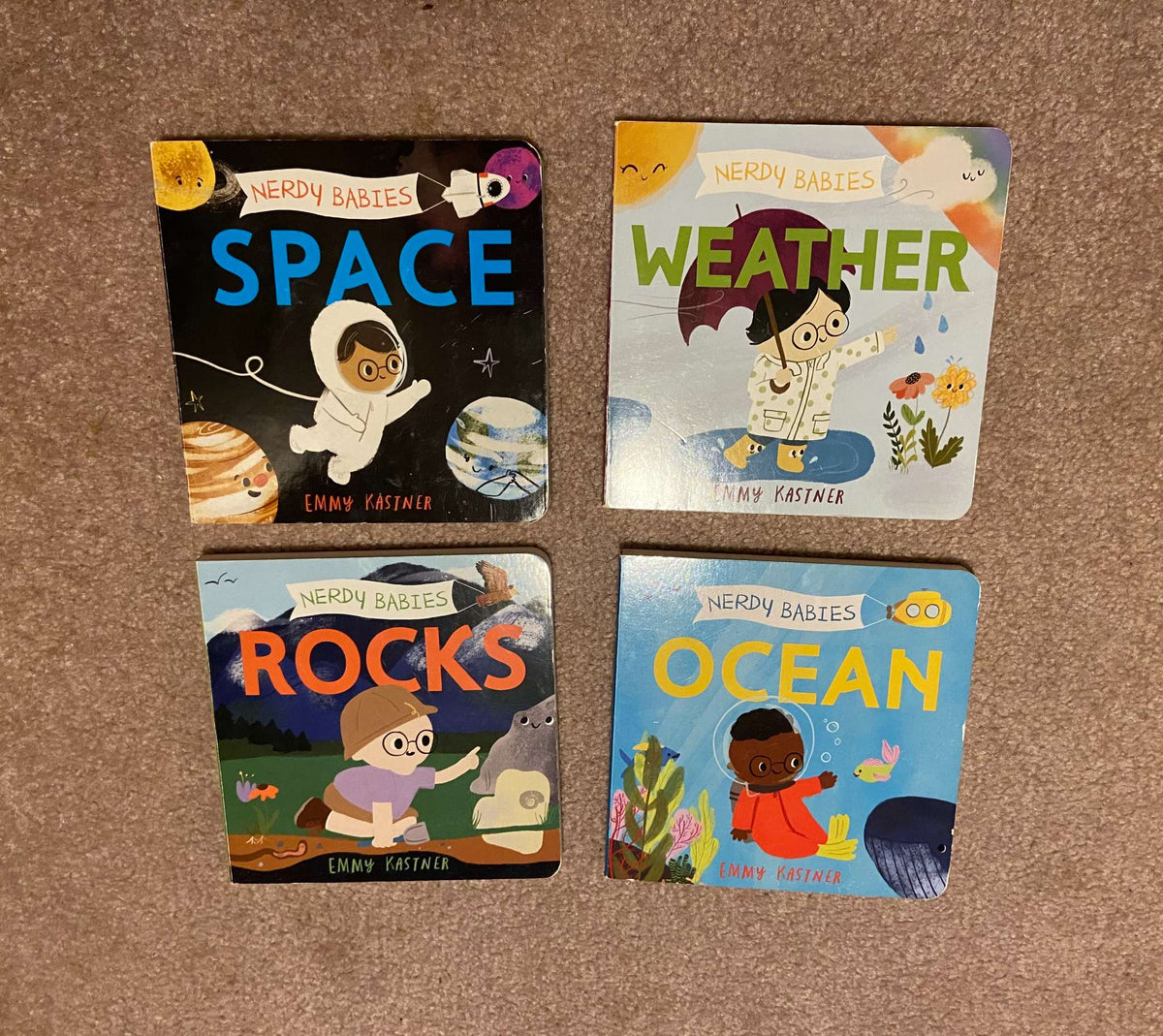 Nerdy Babies Board Book Collection