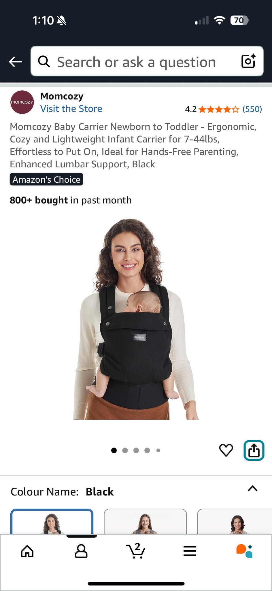 Mom Cozy Baby Carrier