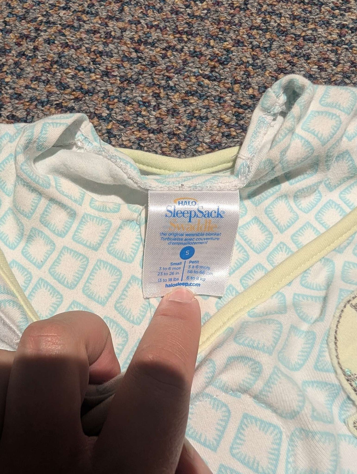Halo sleepsack swaddle , 0-6 Months (Small)