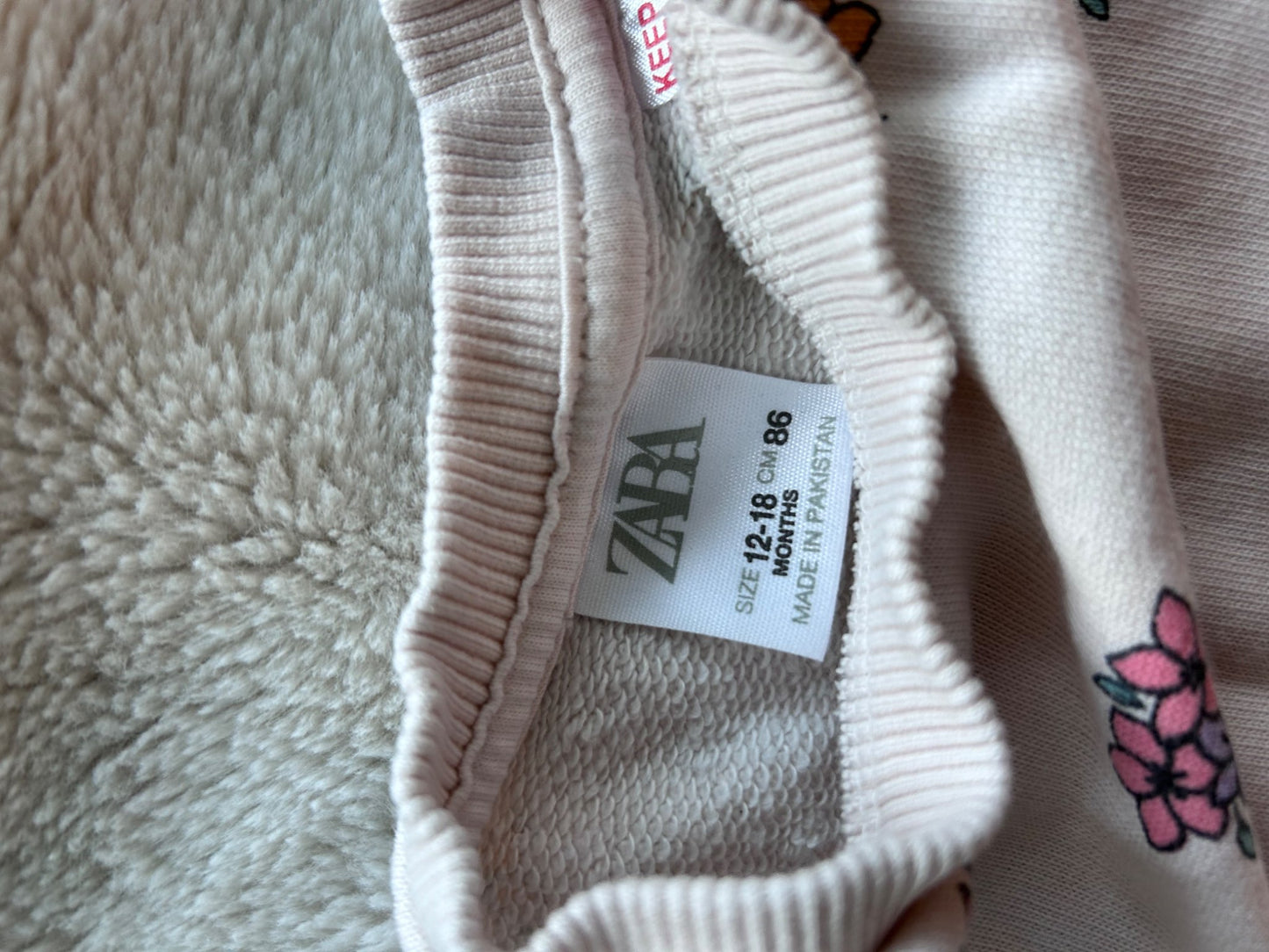 Zara sweatshirt set with pant, Kids 18 Month (12-18M)