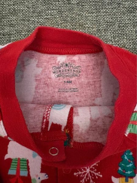 Wondershop 3-6 Months Christmas Sleeper, Kids 6 Month (3-6M)