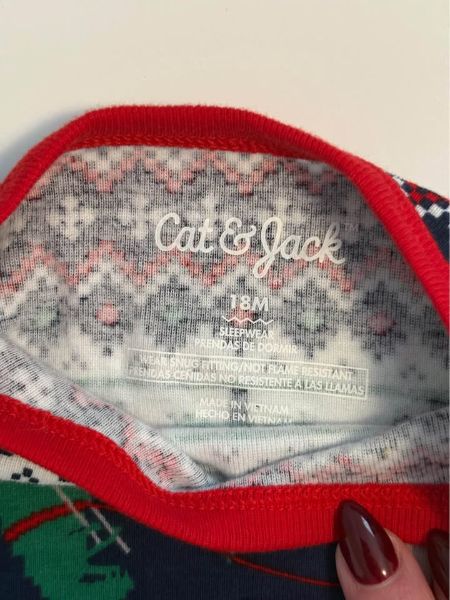 Cat & Jack 18 Months Christmas Dinosaurs Two Piece Sleepwear *BNWT*, Kids 18 Month (12-18M)