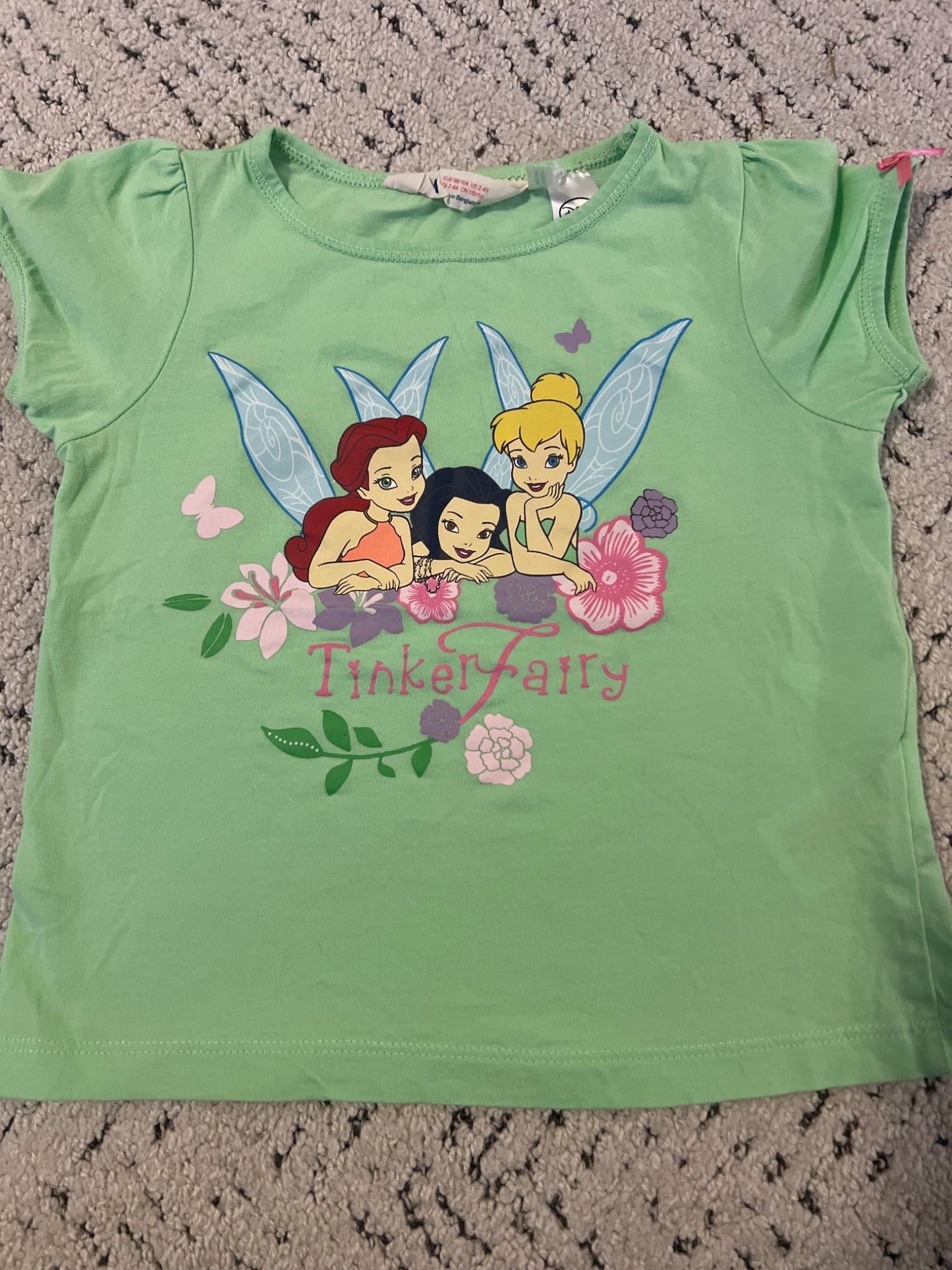 *3T H and M Disney Tinkerbell shirt, Kids 3T