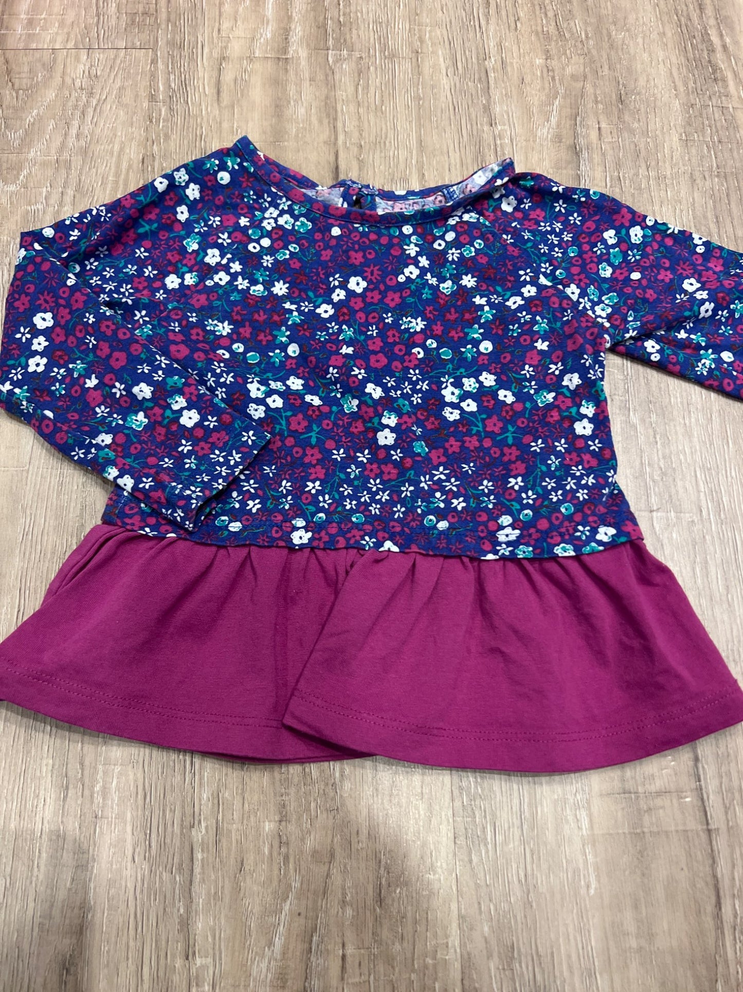 *Joe fresh 12-18 month floral peplum shirt, Kids 18 Month (12-18M)
