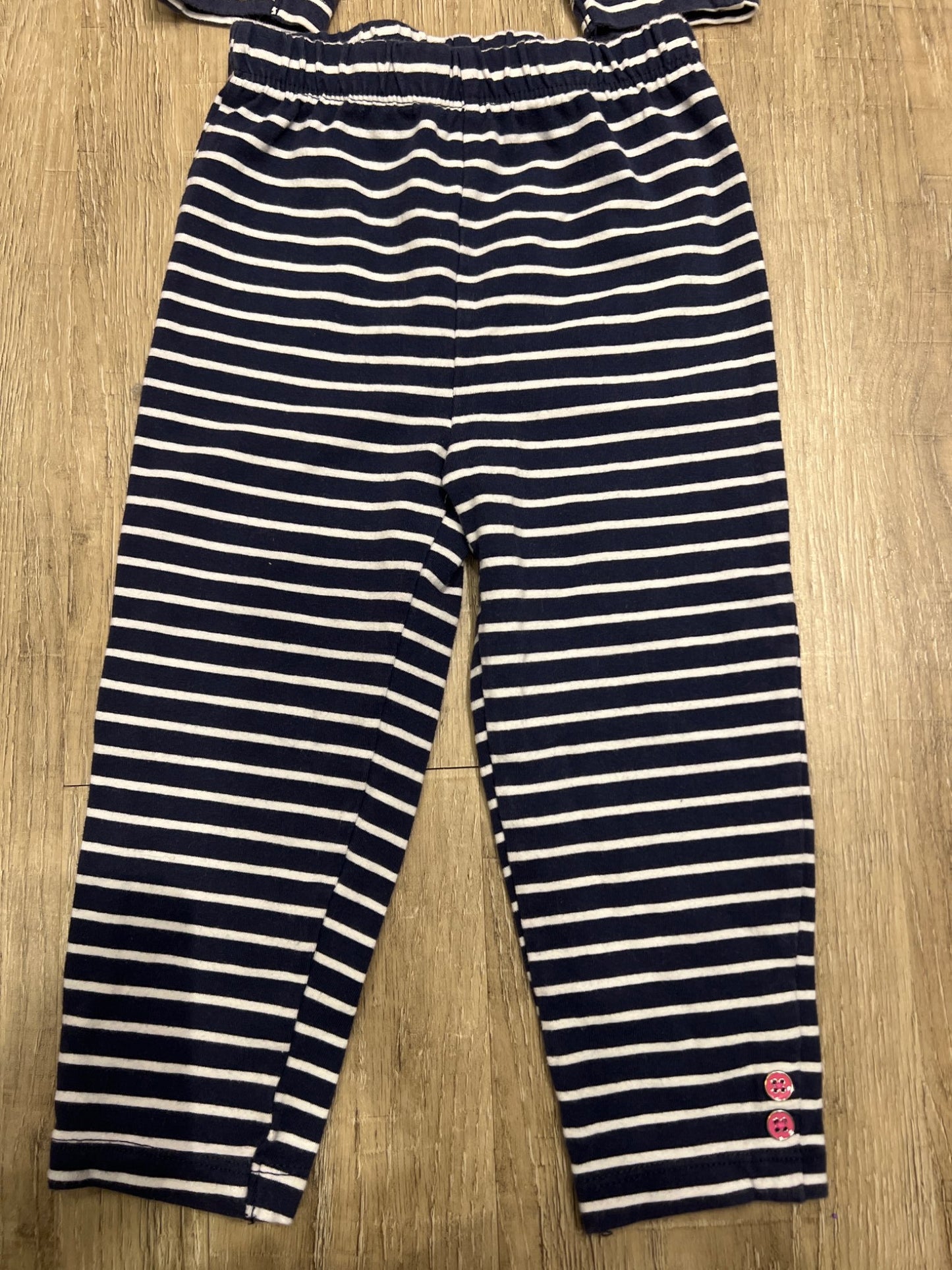 *2 pairs of Carters 12-18 month striped navy blue pants, Kids 18 Month (12-18M)
