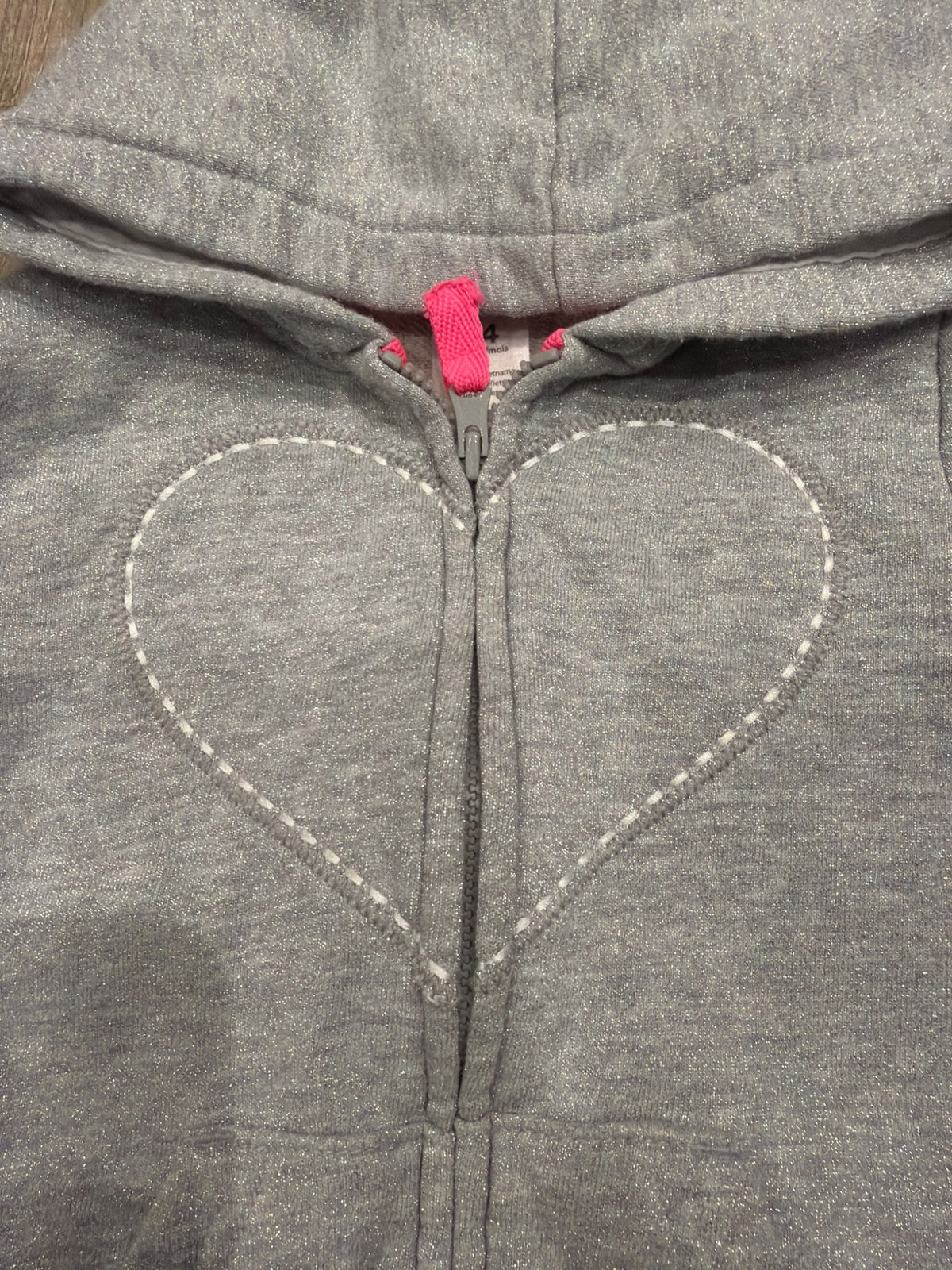 *Carters silver 24 month heart sweater , Kids 24 Month (18-24M)