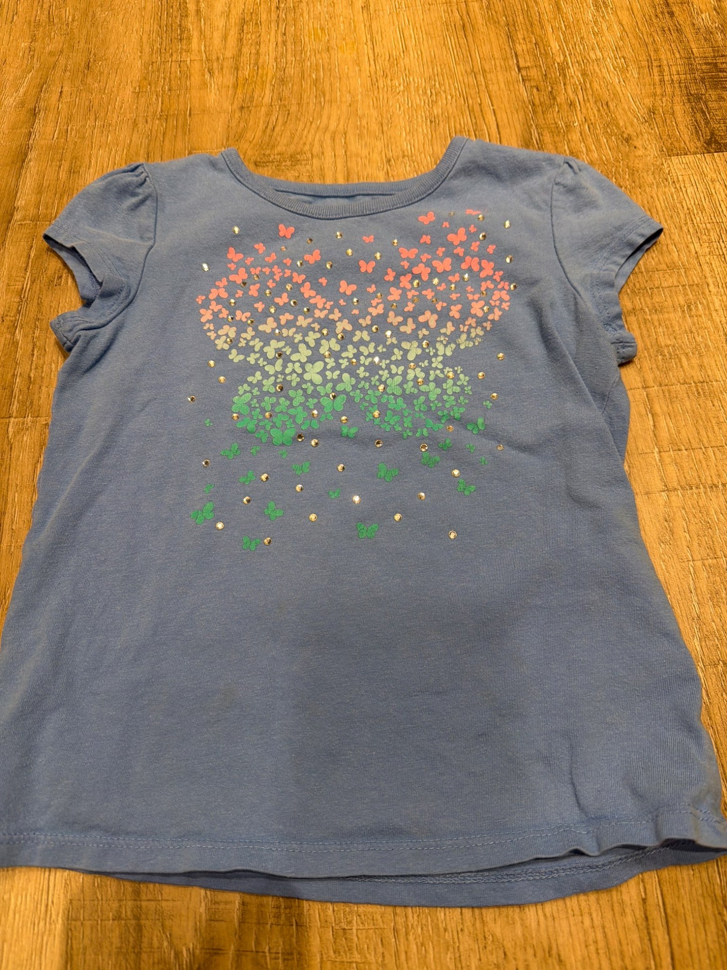 *Jumping beans 4T shirt butterfly sparkles, Kids 4/4T
