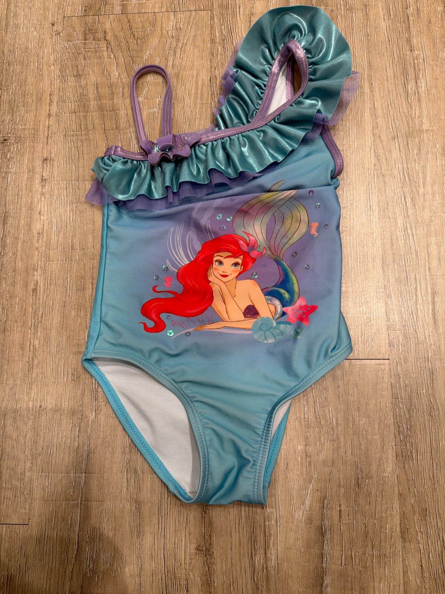 Disney store Little Mermaid 4Tswimsuit retails $75, Kids 4/4T