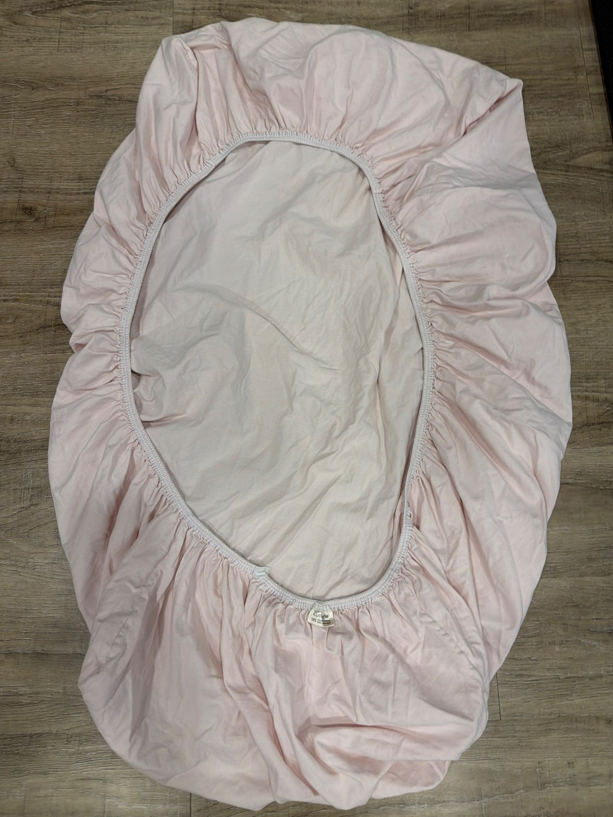 * Kushies organic pink crib sheet