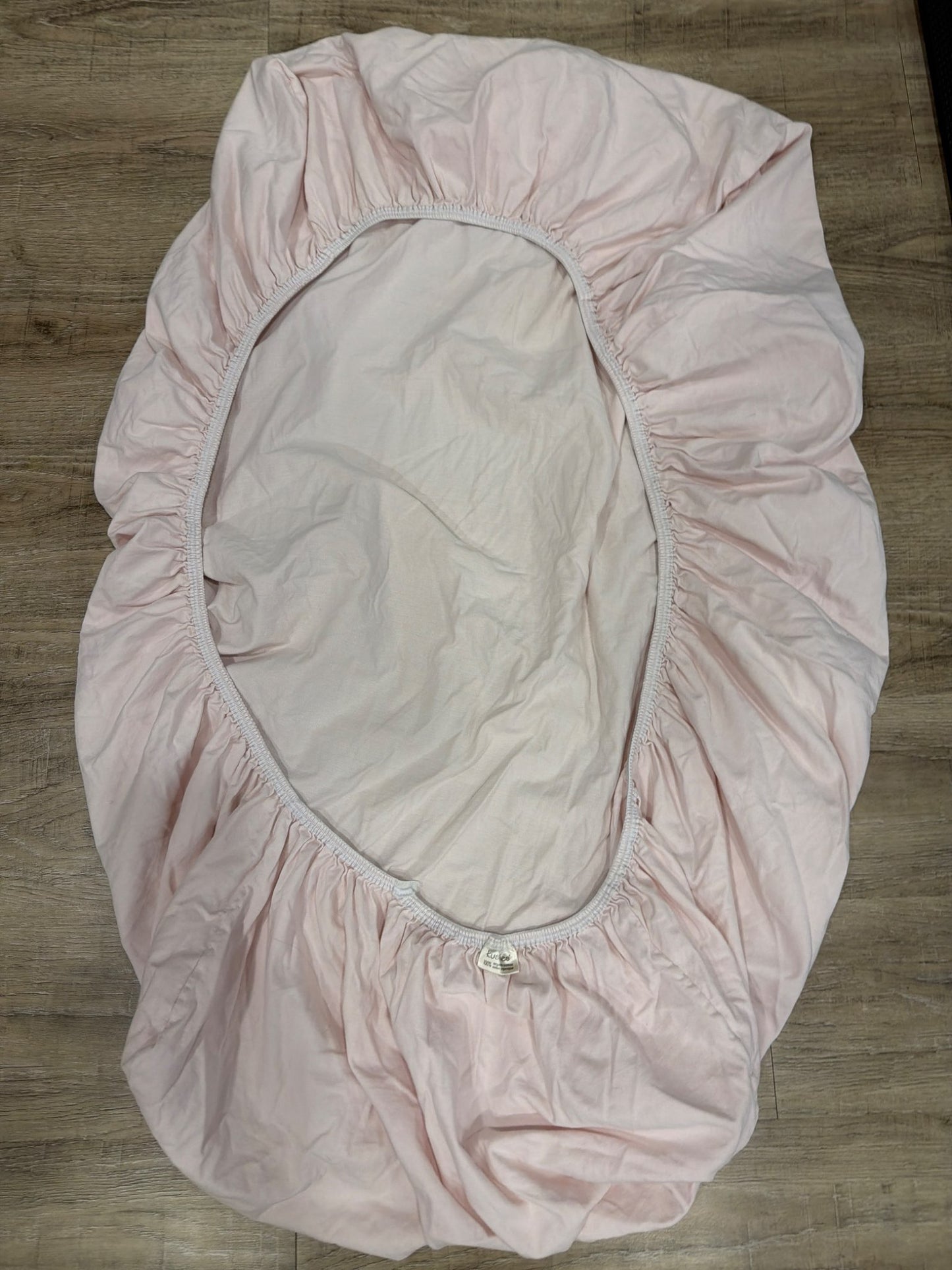 * Kushies organic pink crib sheet