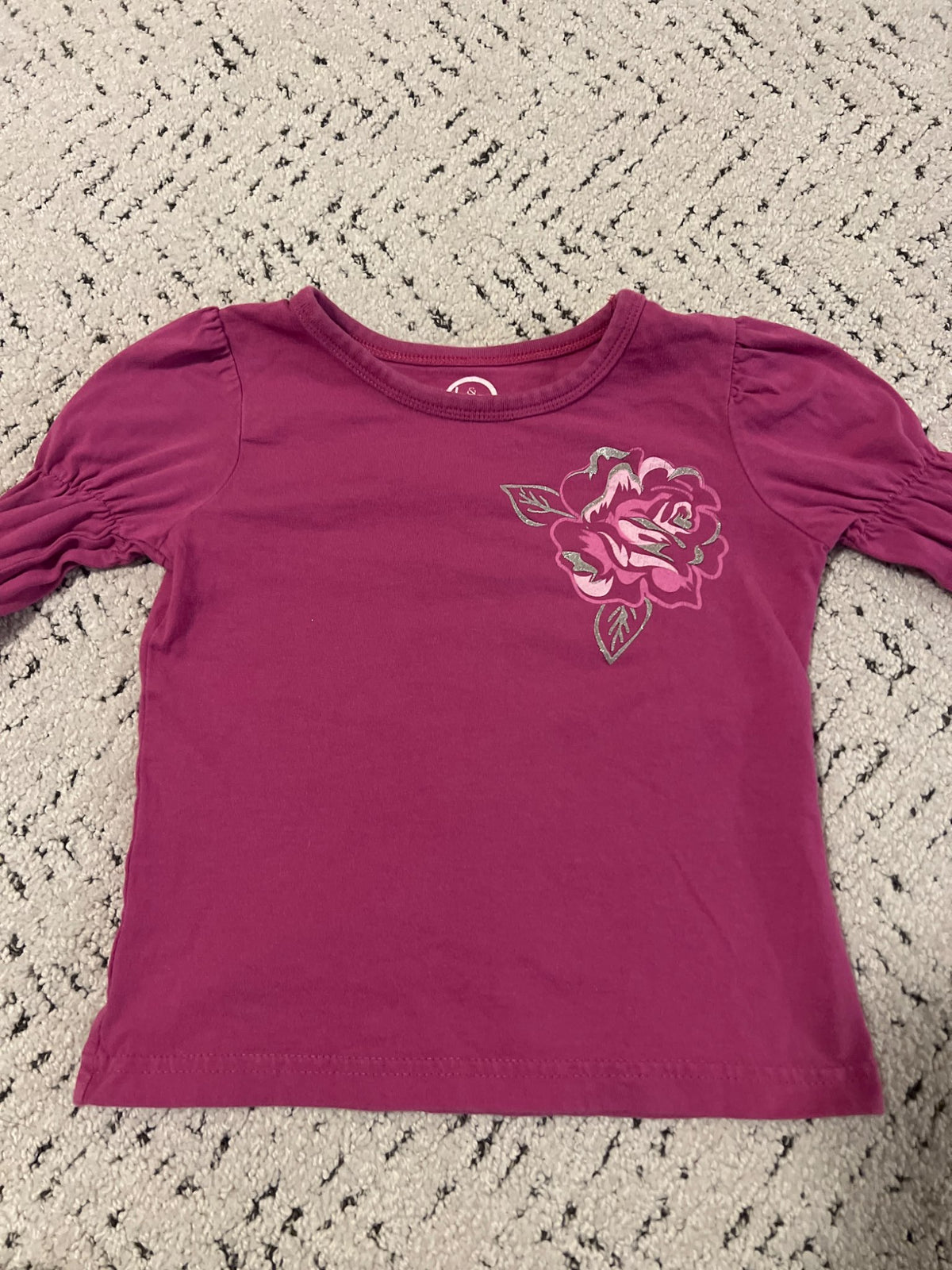 *Brand B&C girls 3T flower shirt, Kids 4/4T