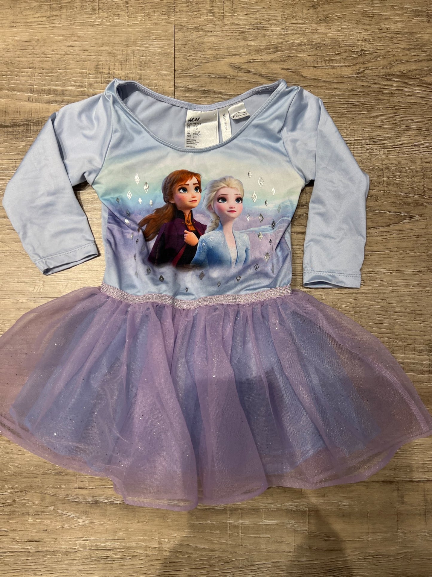 *H and M Disney Frozen leotard dress size 3T (size 2-4), Kids 3T