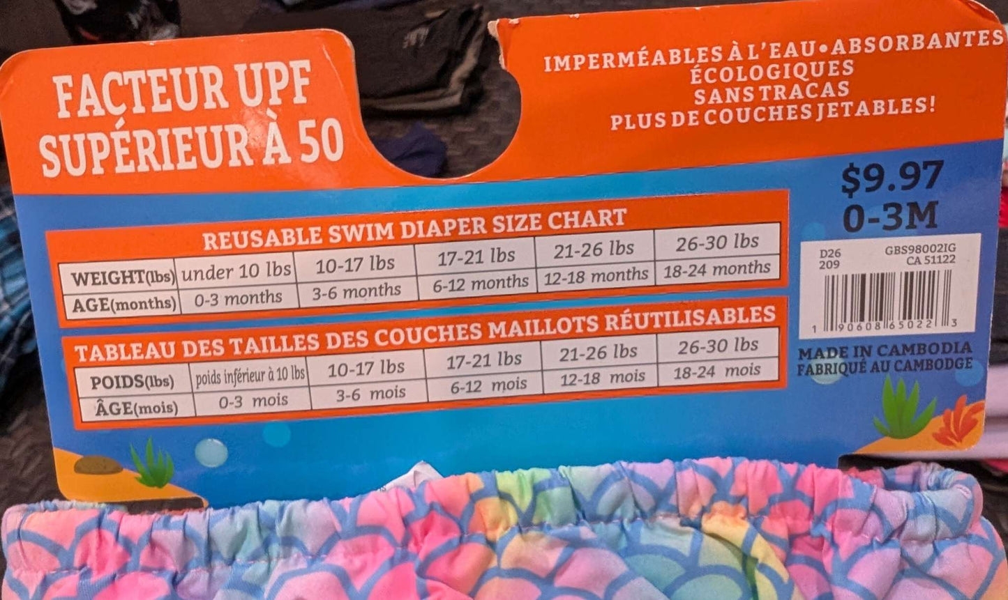 Sea me swim 0-3m swim diaper NWT, Kids 3 Month (0-3M)