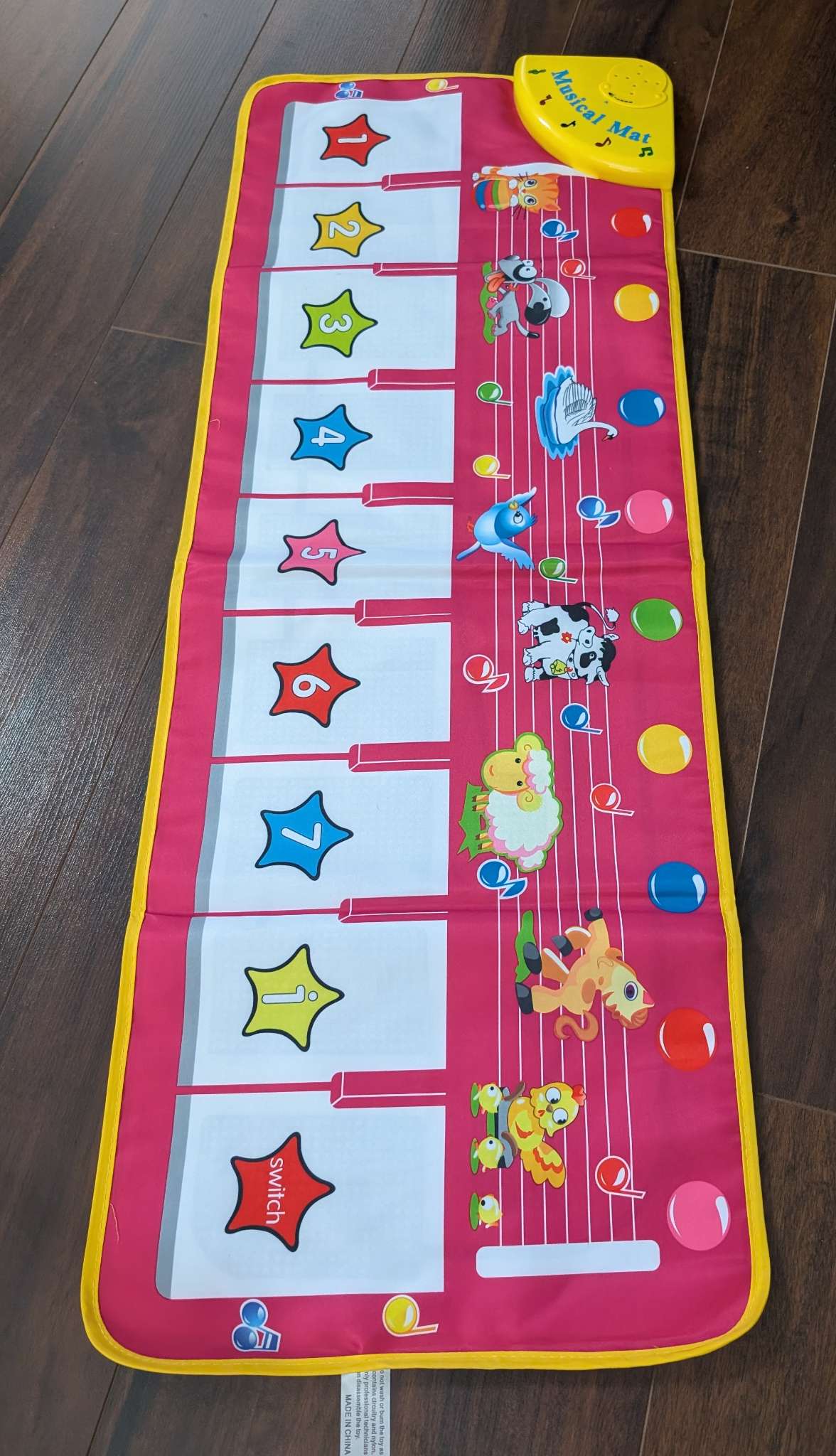 Musical piano mat