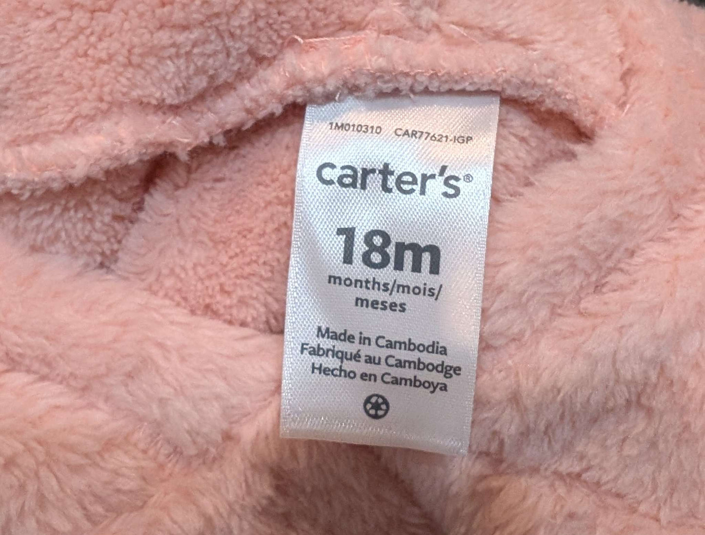Pink fuzzy hoodie 18m, Kids 18 Month (12-18M)