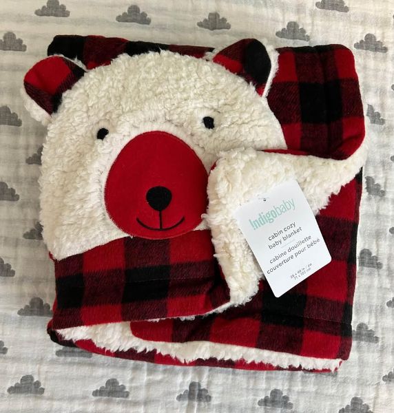 IndigoBaby Cabin Cozy Baby Blanket *BNWT*