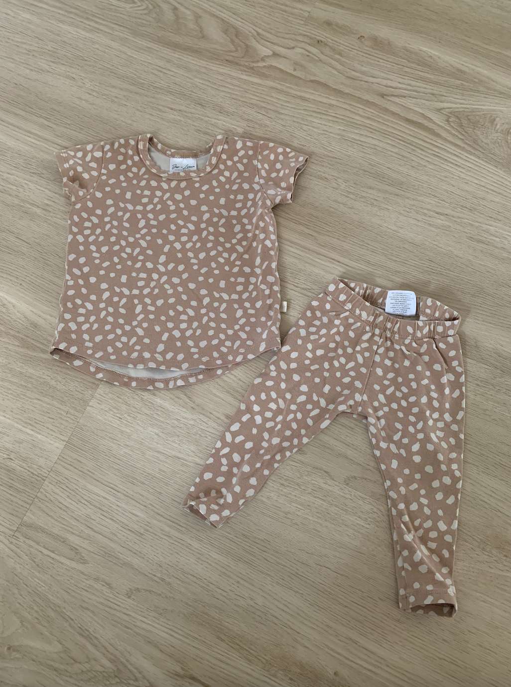 Jax & Lennon bamboo dots set 0-6m, Kids 6 Month (3-6M)
