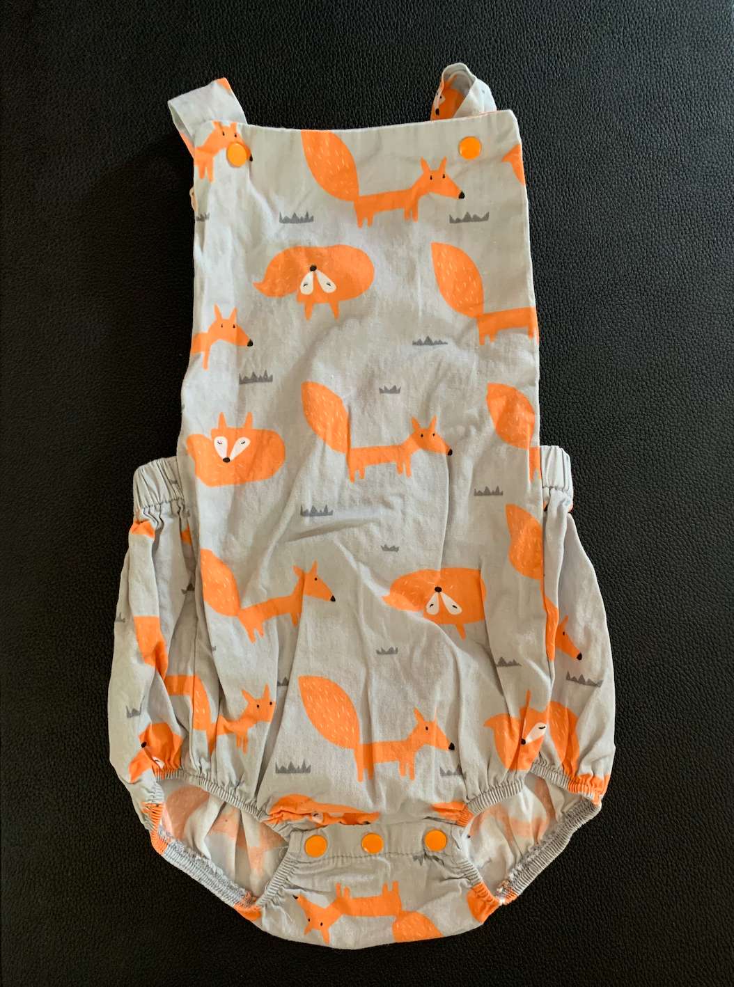 Cotton Fox overall romper 1T, Kids 12 Month (9-12M)