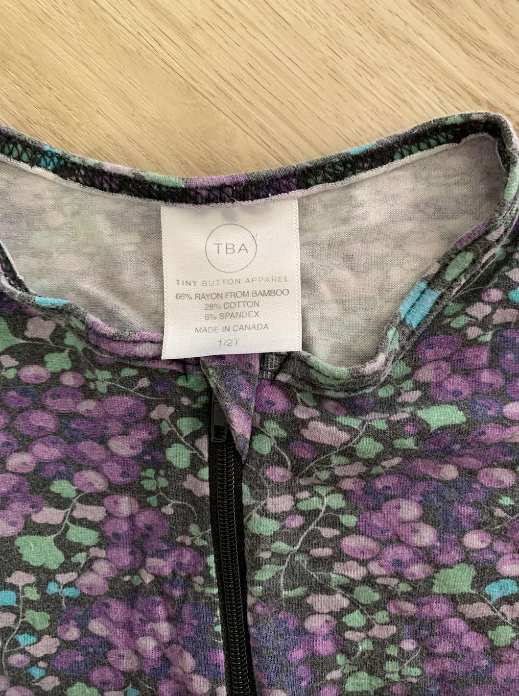 Tiny Button Apparel; Bamboo; Made in Canada romper 1-2T, Kids 2T