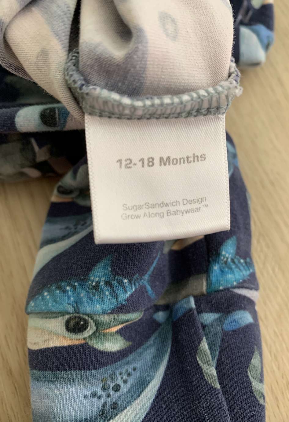Sugar Sandwich Design Blue Whale Baby Harem Pants; 12-18m, Kids 18 Month (12-18M)