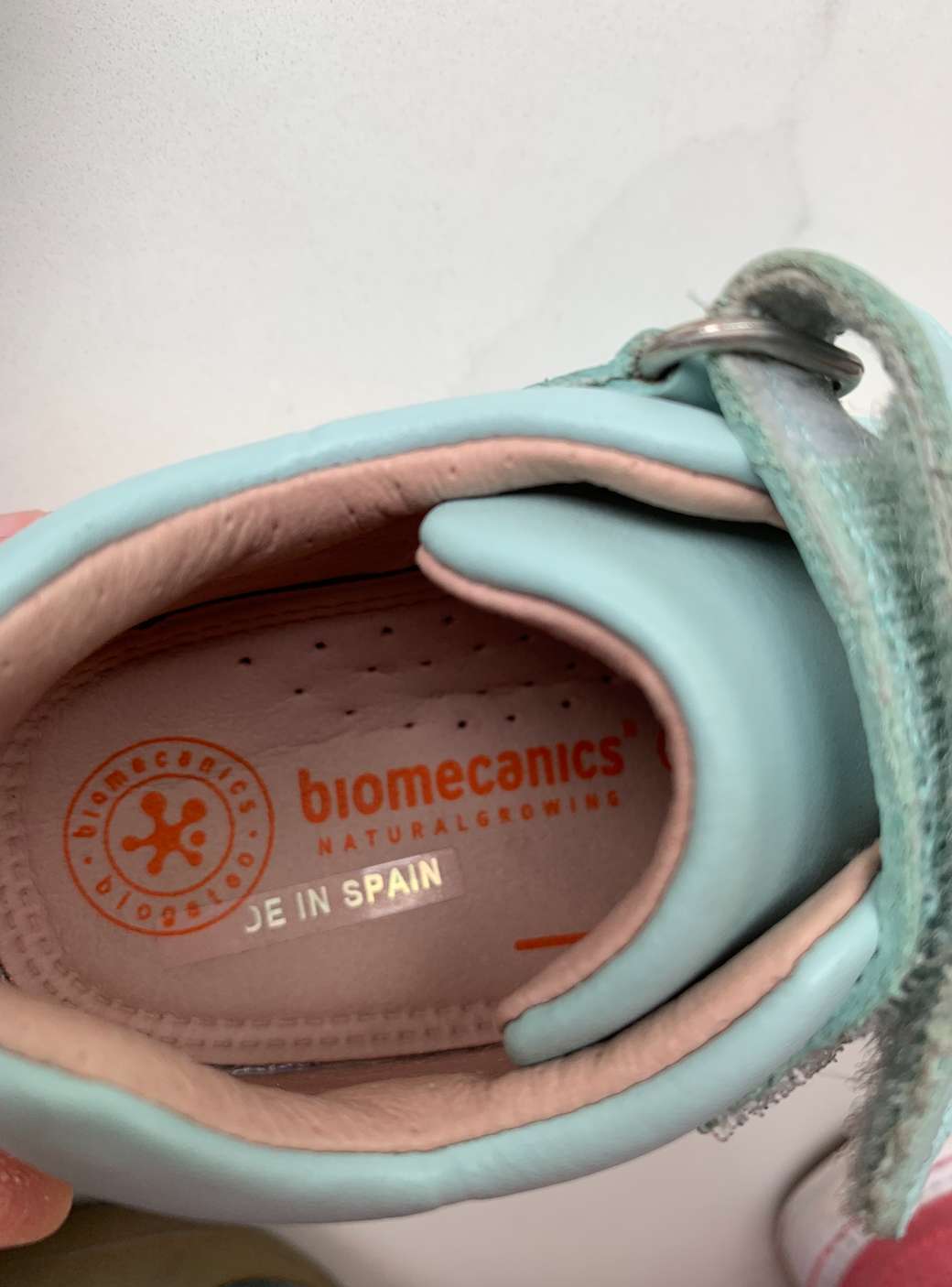 Biomechanics shoes C5/22 blue made in Spain Retails $100, Shoes 5 (Walkers:12-24 mth)