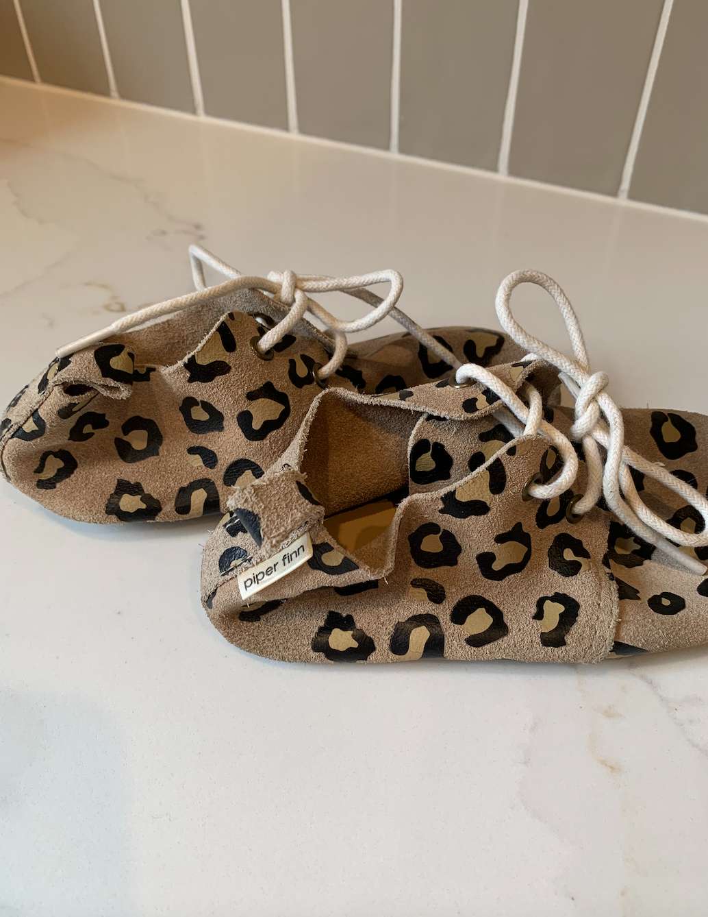 C8 Piper Finn Suede leather Cheetah print shoes; Retails $80 USD, Shoes 8 (Toddler:2-4yr)