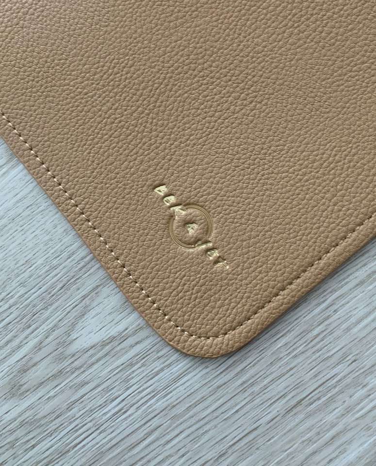 bek & jet, little & lively faux leather changing mat