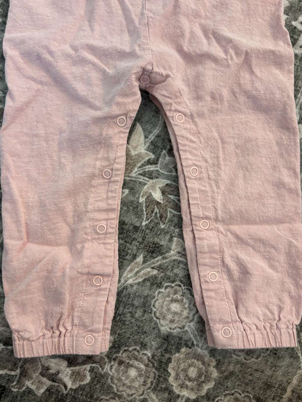 VonBon linen pink romper 18-24m, Kids 24 Month (18-24M)