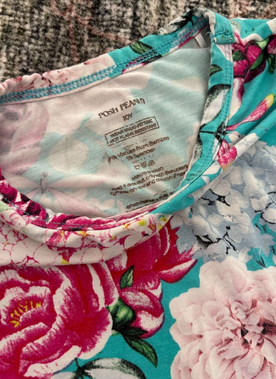 Posh Peanut floral long sleeve , Kids 10